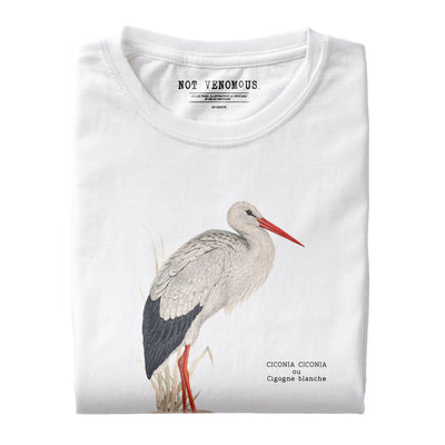 Cigogne Blanche, Illustration d'Edward Lear (T-Shirt unisexe)