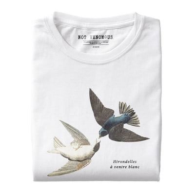 Hirondelles Ventre Blanc, Illustration de John James Audubon (T-Shirt unisexe)