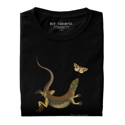 The large green and spotted lizard, Illustration issue de "A natural history of uncommon birds and of some other rare and undescribed animals, quadrupedes, fishes, reptiles, insects" (T-Shirt unisexe)